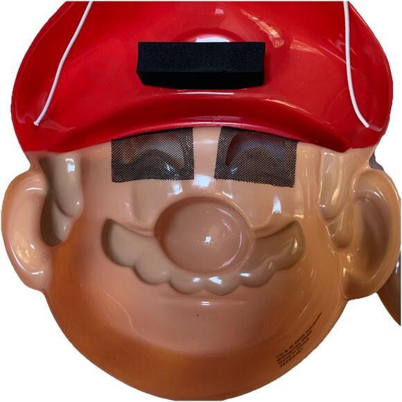 Super Mario and Luigi Plastic Masks Halloween Disguise Cosplay Lot of 2 - Picture 6 of 7